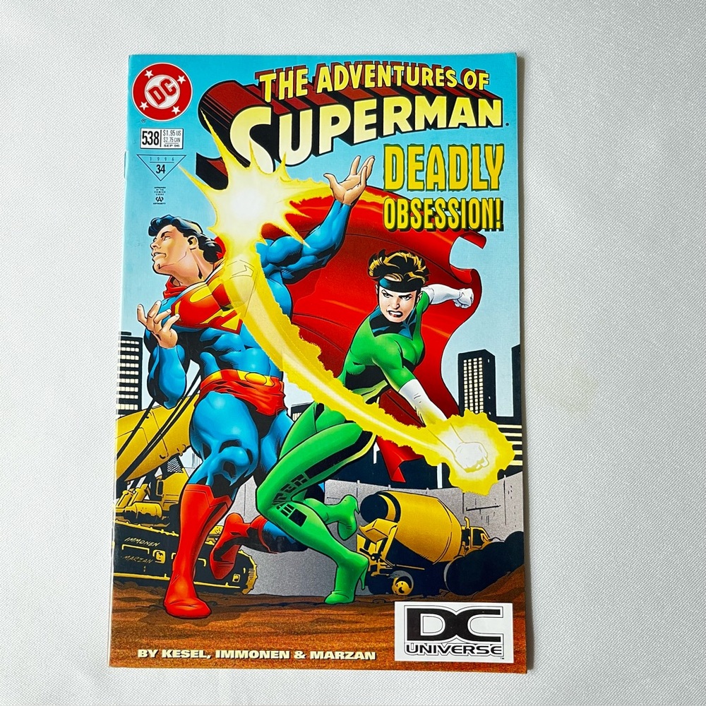 Adventures of Superman 538 September 1996 DC Universe UPC Logo Vintage DC Comics